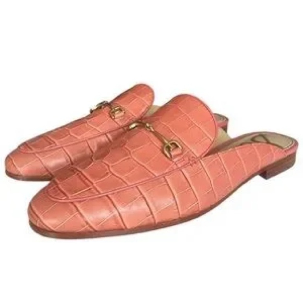Sam Edelman Mules Women’s 10 Pink Linnie Slides Shoes Loafers Slip On Leather - Picture 3 of 7